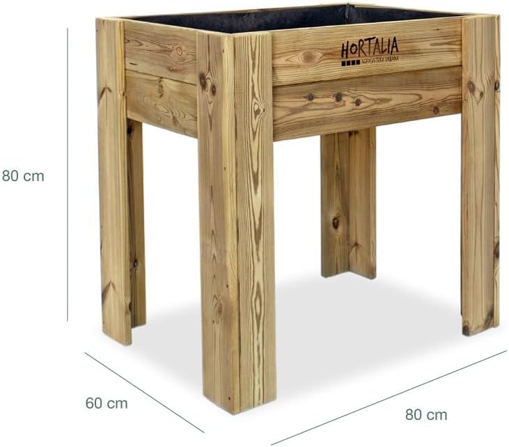 Mesas de cultivo Gardenbrico Hortalia M80 altura 80cm (80x60x80) 3