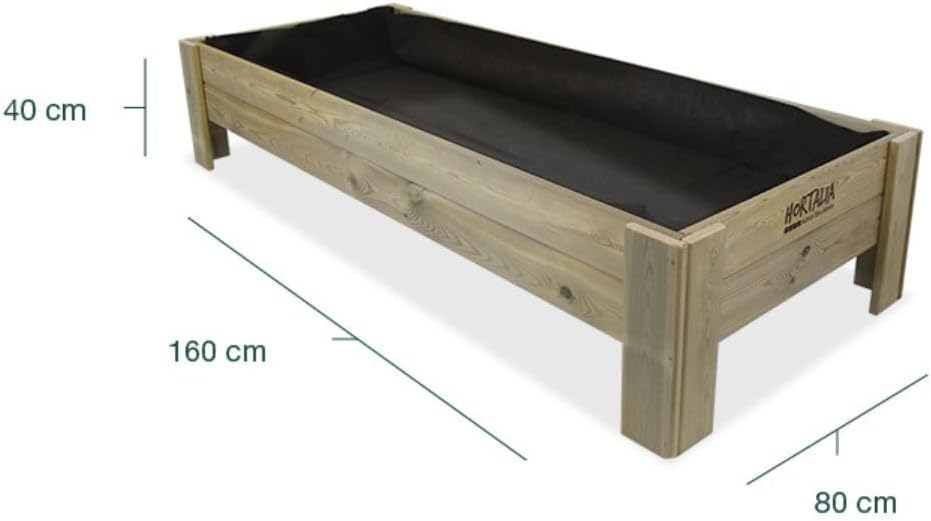 Mesas de cultivo Gardenbrico Hortalia XL40 altura 40cm (160x80x40) 2