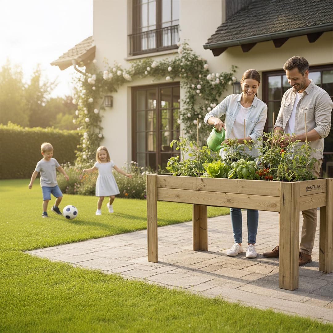 Mesa de cultivo Gardenbrico Hortalia XL80 altura 80cm (160x80x80) 2
