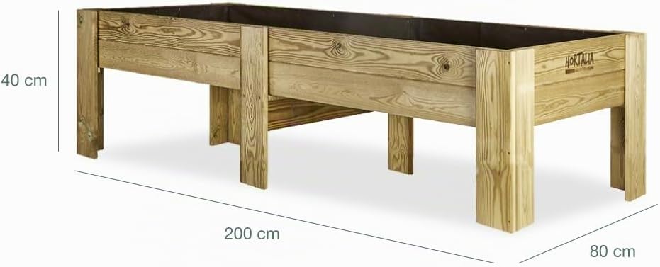 Mesas de cultivo Gardenbrico Hortalia XXL40 altura 40cm (200x80x40) 3
