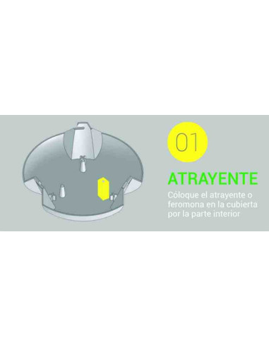 Mosquero para monitoreo y captura masiva (compostable)