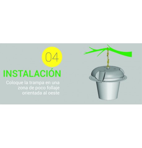 Mosquero para monitoreo y captura masiva (compostable) 7