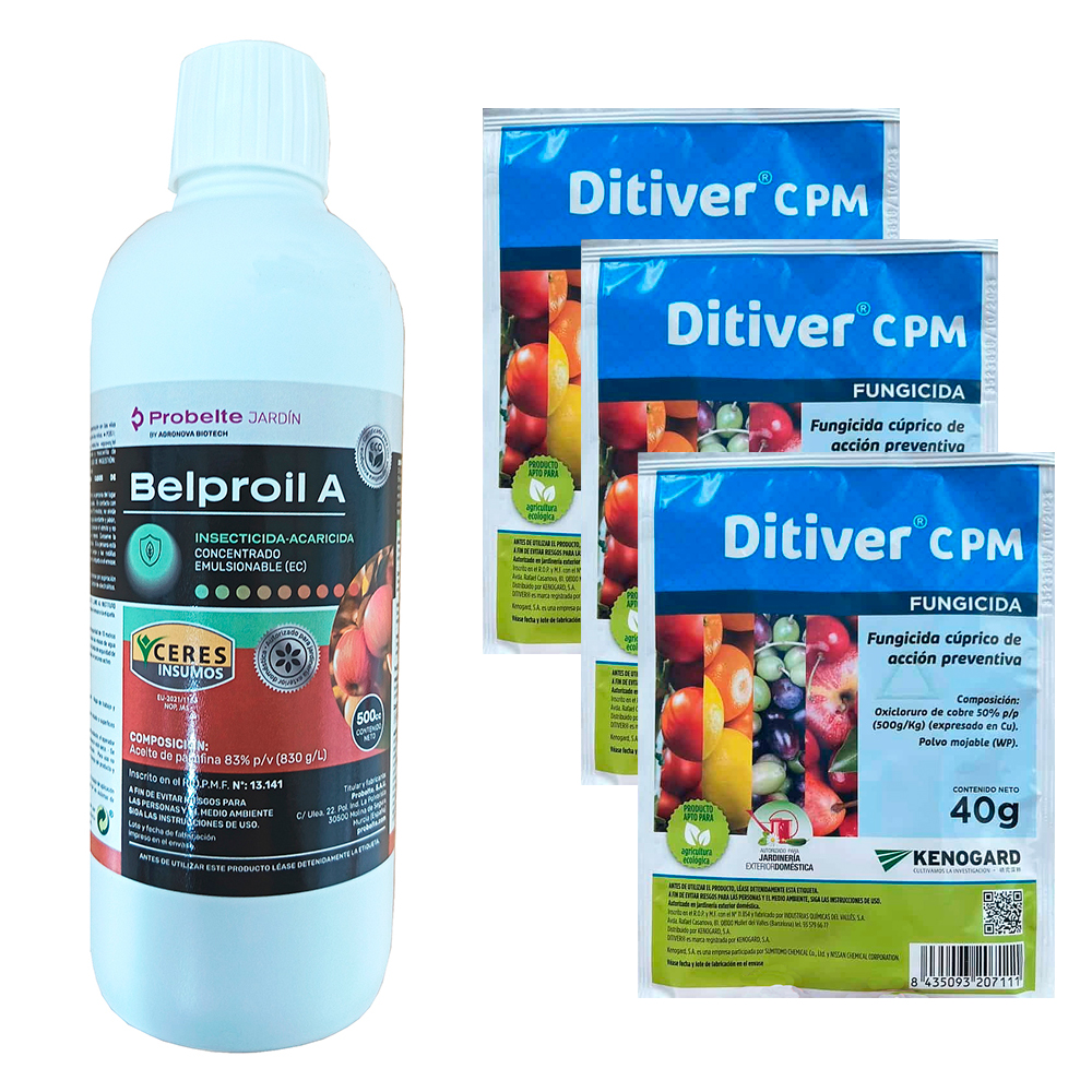 Pack tratamiento de invierno para frutales (fungicida+insecticida) 1