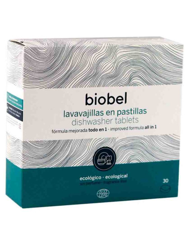Pastillas ecológicas lavavajillas Biobel 30 unid.