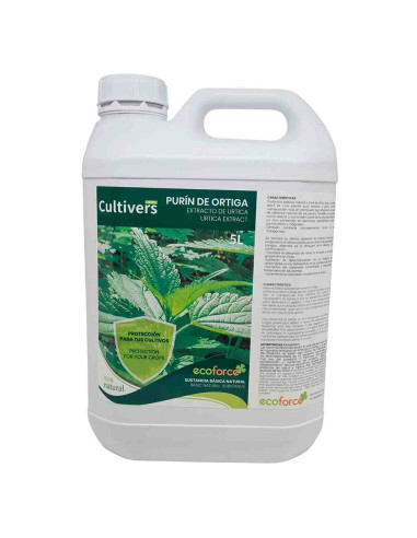 Purín de ortiga ecológico Cultivers 5 litros