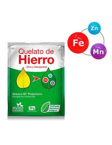 Quelato de Hierro Gresca ID® Polymicro 30g