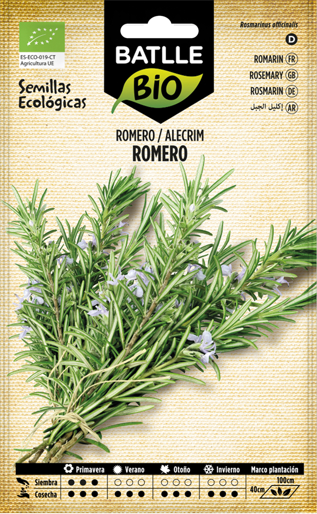 Semillas ecológicas de romero