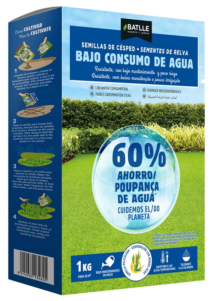 Semillas de Césped Ahorro de Agua BATLLE 1kg