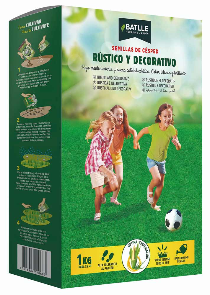 Semillas de Césped Rústico y Decorativo BATLLE