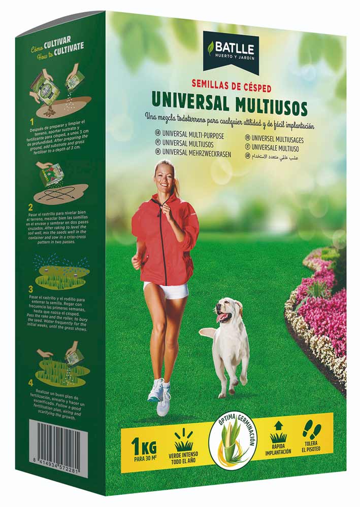 Semillas de Césped Universal Multiusos BATLLE 1kg