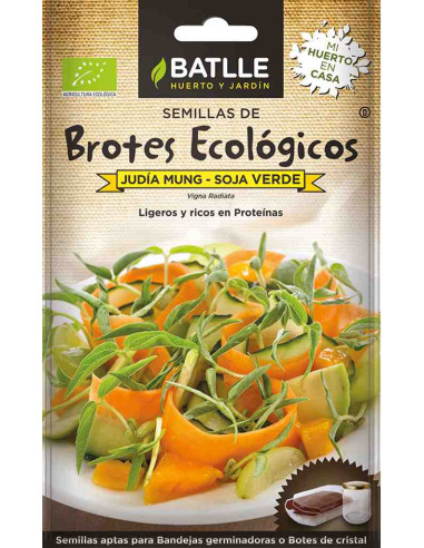 Semillas ecológicas de brotes de soja verde 1
