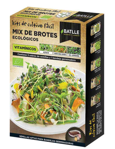 Semillas ecológicas de brotes Mix Vitamínicos + germinadora