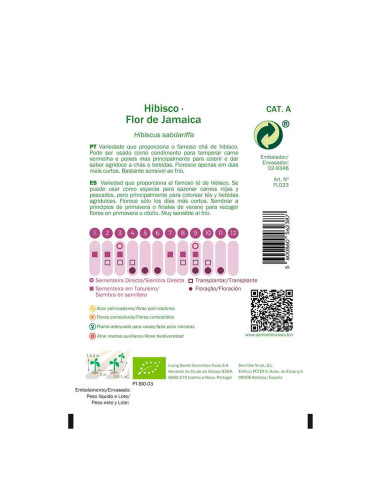 Semillas ecológicas de Hibisco caducifolio