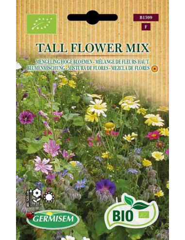 Semillas ecológicas de mezcla de flores altas
