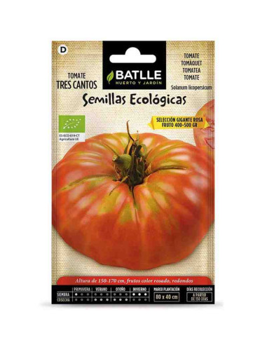 Semillas ecológicas de tomate tres cantos gigante rosa