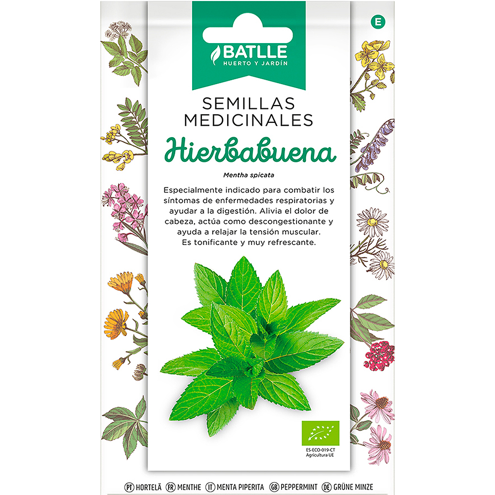 Semillas ecológicas de Hierbabuena