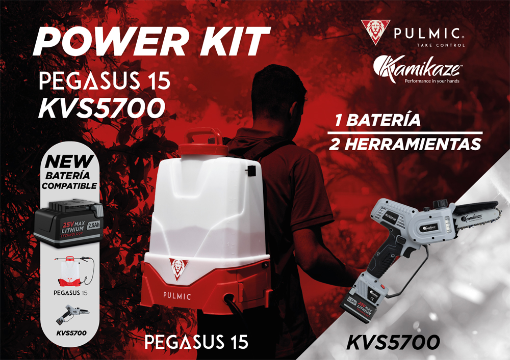 POWER KIT SIERRA KVS5700 + PULVERIZADOR PEGASUS 15 1