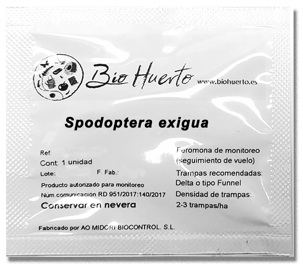 Feromona sexual para monitoreo de Spodoptera exigua (rosquilla verde/negra) 