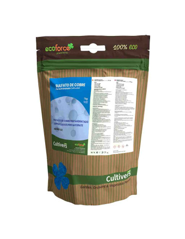 Sulfato de Cobre ecológico Cultivers 250g