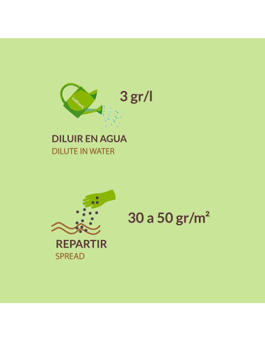 Sulfato de hierro ecológico Cultivers 250g