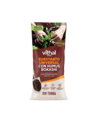 Sustrato universal ecológico con Humus Bokashi y sin turba 5L