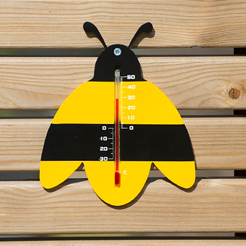 Termómetro de pared de plástico modelo Abeja