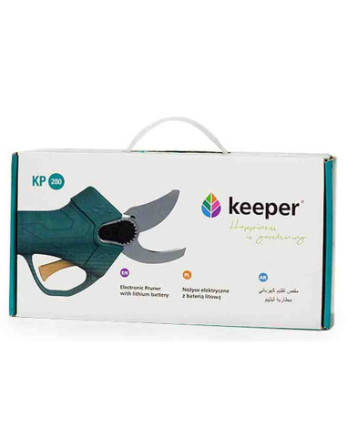 Tijera de poda eléctrica a batería Keeper KP280 con 2 baterías