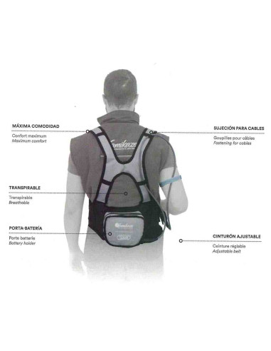 Tijera de poda eléctrica profesional Kamikaze KV-600 bateria con mochila