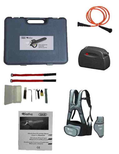 Tijera de poda eléctrica profesional Kamikaze KV-700 batería con mochila