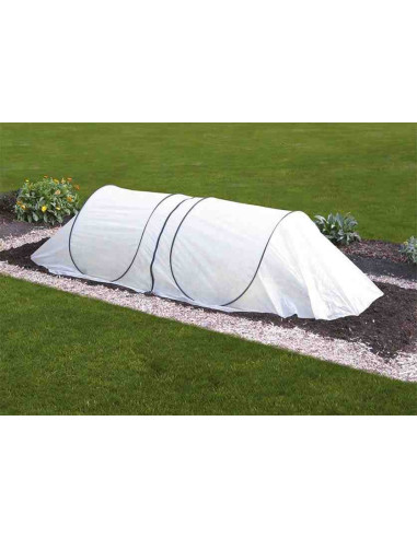 Tunel de cultivo con lona de tela