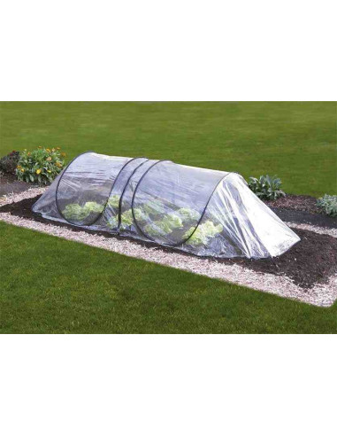 Tunel de cultivo de PVC transparente