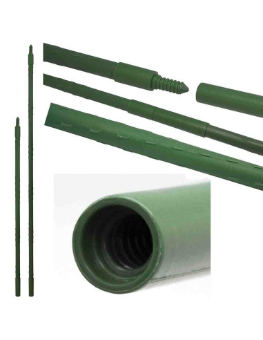 Tutor prolongable de acero plastificado 60cm
