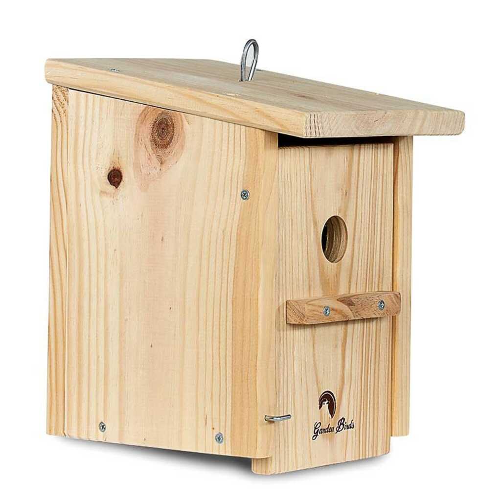 Caja nido de madera para pájaros para colgar 26mm
