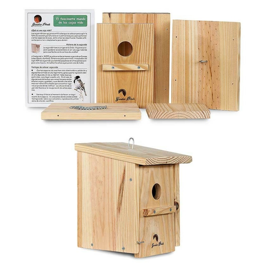 Caja nido para pájaros. Kit de construcción educativo