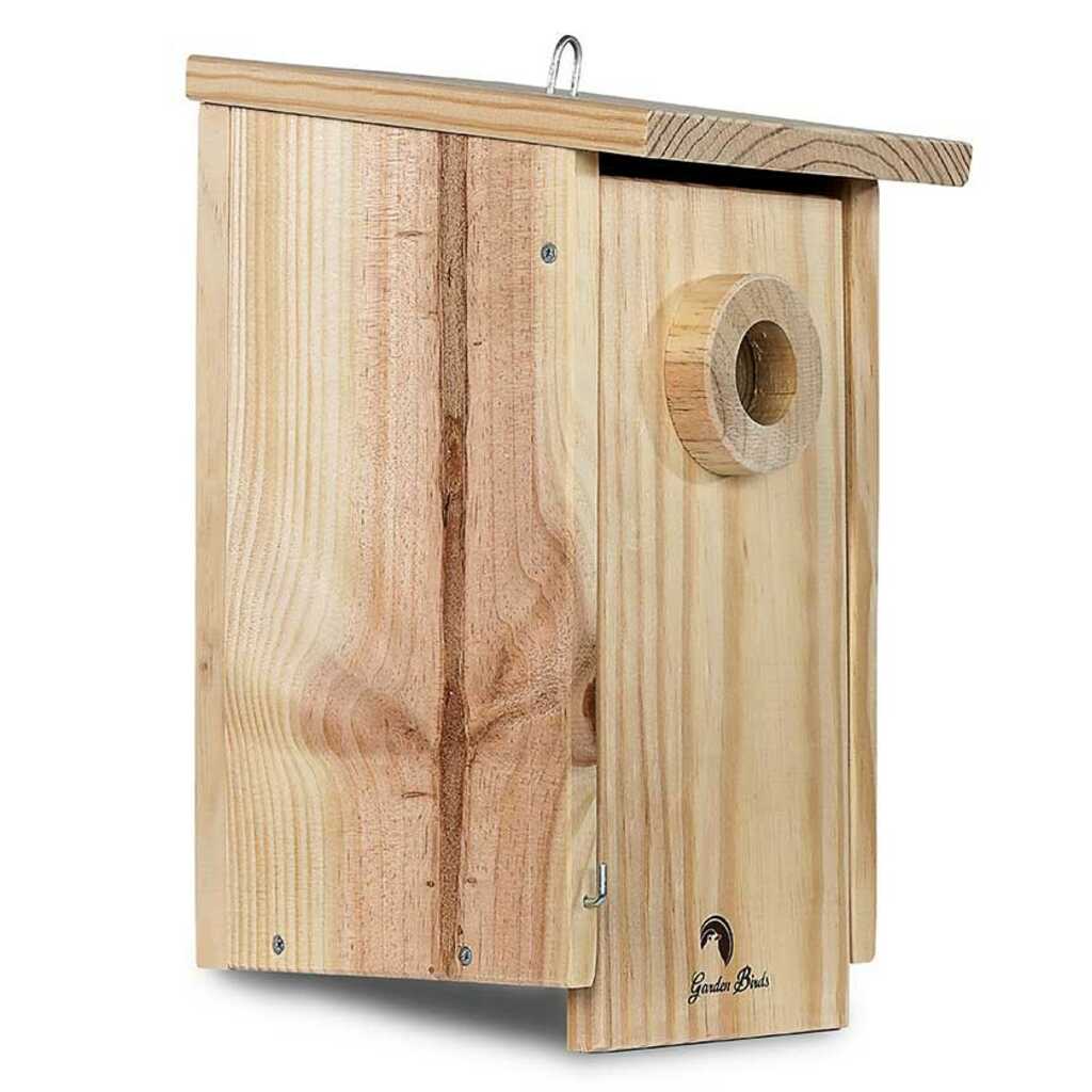 Caja nido de madera antidepredadores