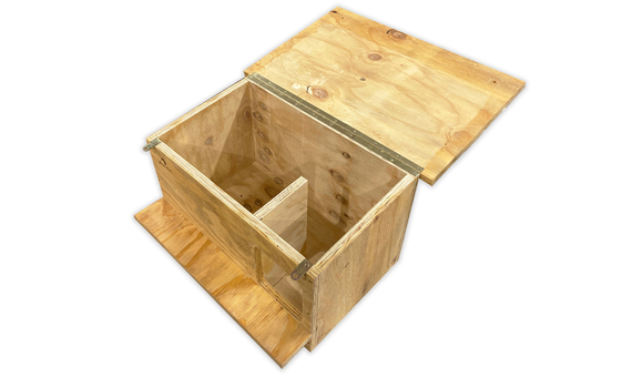 Caja nido para lechuza en madera tratada 3