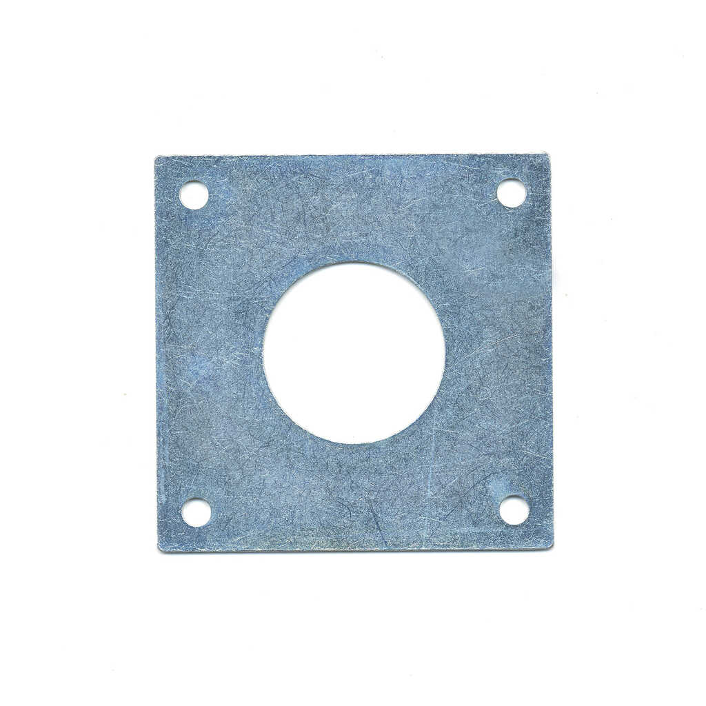 Placa metálica cincada antipícidos 26mm