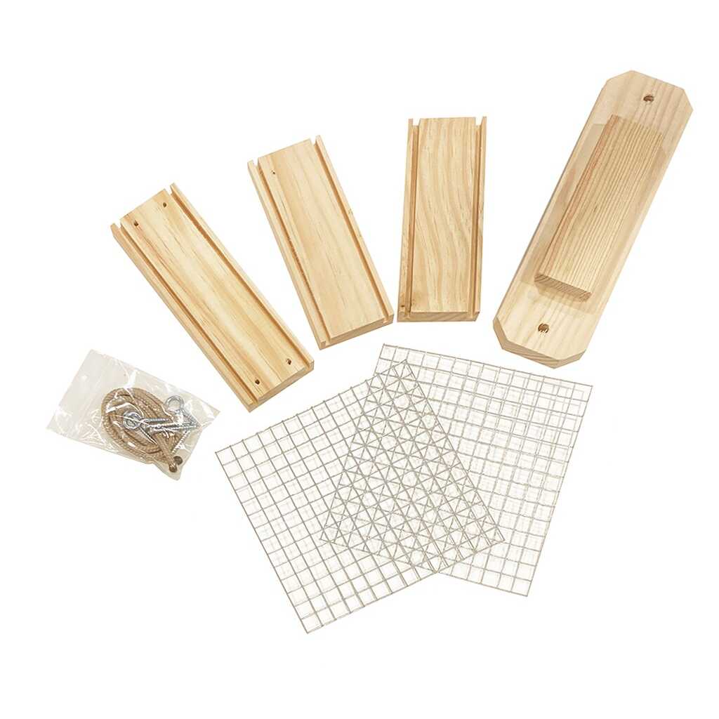 Comedero de madera modelo Cesta en kit