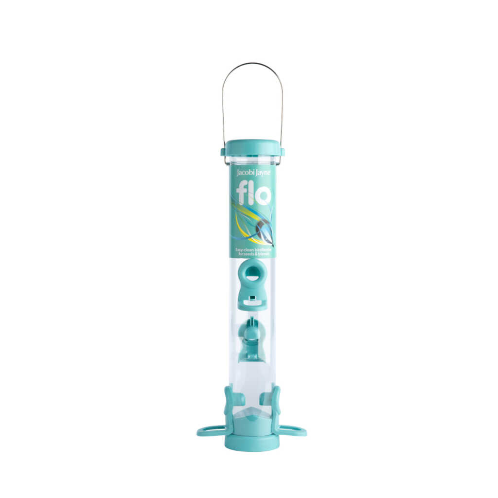 FLO-S2B Comedero tubular de plástico 4 accesos color AQUA