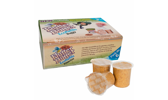 FB-PRB6 Bote de manteca de cacahuete con insectos Ecorefills 6x140g