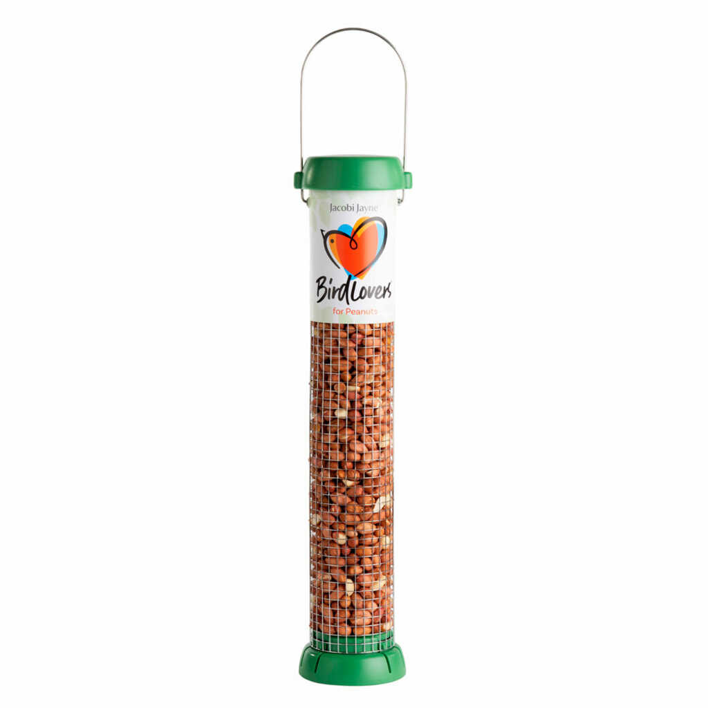 BL2-P2G "BIRD LOVERS" Comedero tubular para aves silvestres mediano para cacahuetes fácil de limpiar