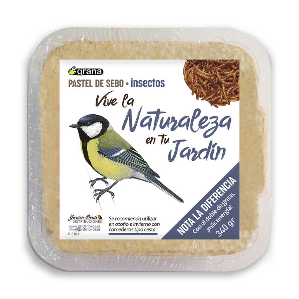 DIF-N1 Pastel de sebo con insectos