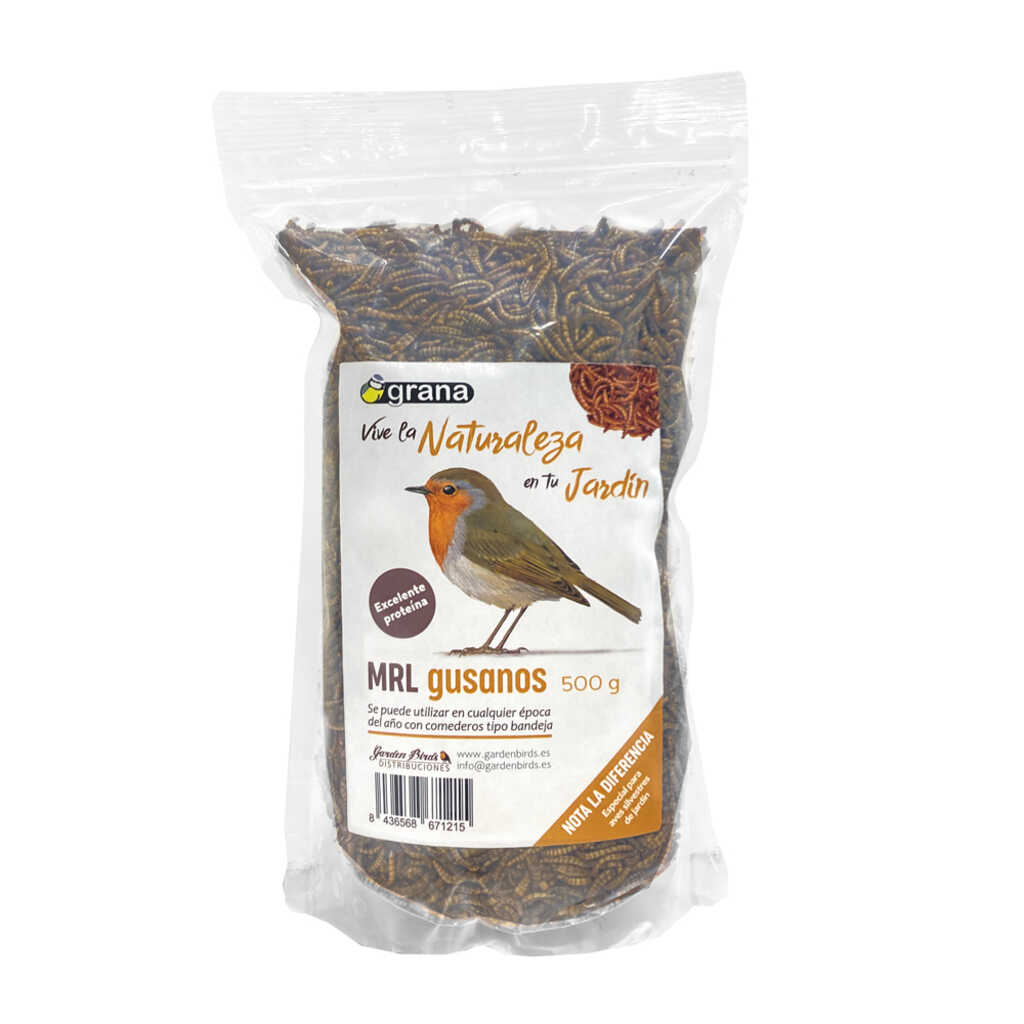 Grana-MRL-500 Larvas de tenebrios deshidratadas 500g