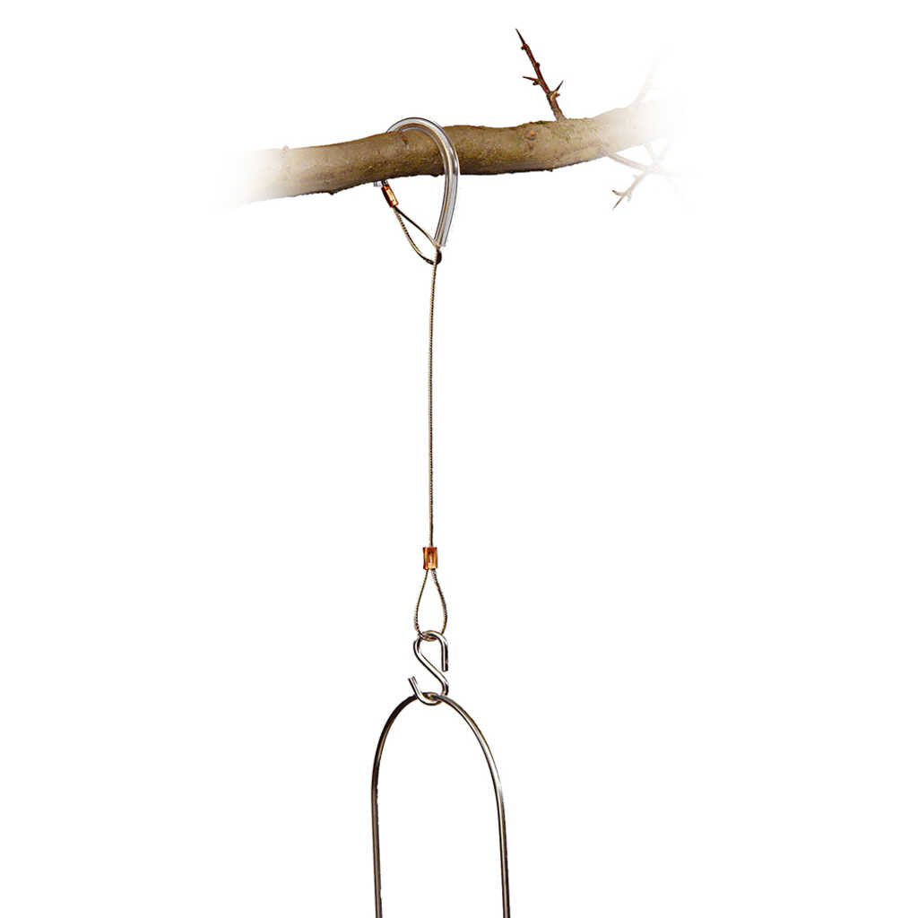 HR-5 Cable con gancho para colgar comederos o cajas nido en ramas, de 94,4cm