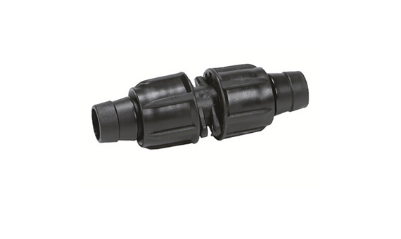 Enlace cinta-cinta para cinta de riego de 16mm con cierre roscado