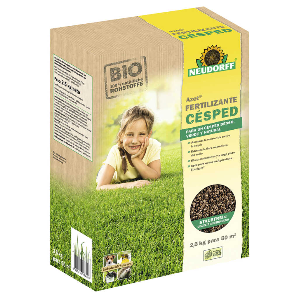 Fertilizante para césped Neudorff 2,5 kg
