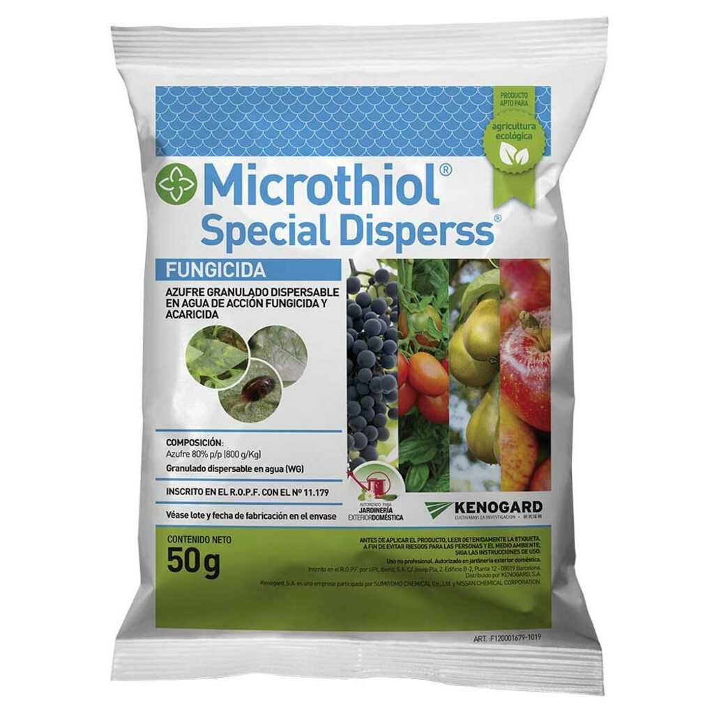 Fungicida azufre mojable Microthiol Disperss 50g