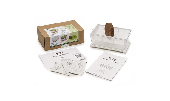 Germinadora EVA-S con sustrato de coco