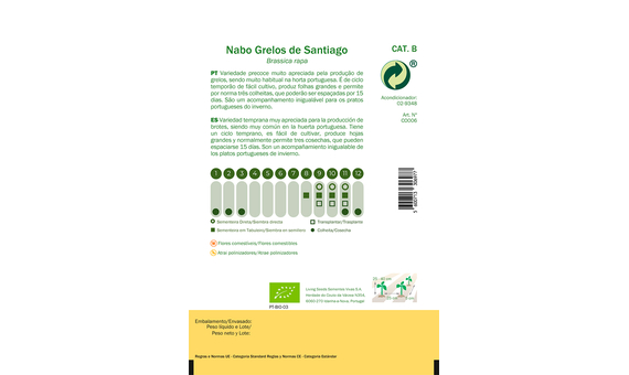 Semillas ecológicas de Grelos de Santiago 3