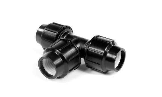 Te fitting PE para tubería de 25mm